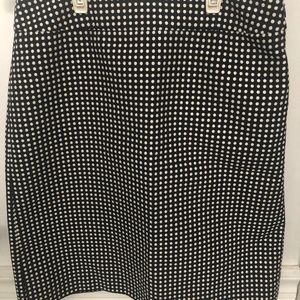 Ann Taylor Dot Navy Skirt